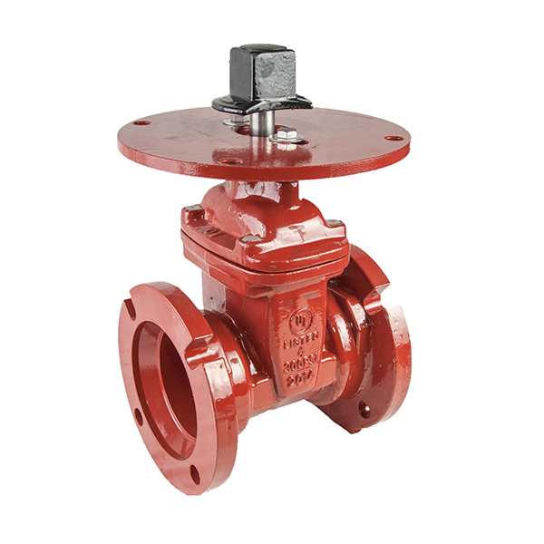 Table D Flangses Resilient Seated NRS Gate Valve with Indicator Post