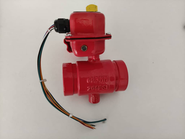 Miniature And Compact Grooved Butterfly Valve with Tamper Switch UL 2in 