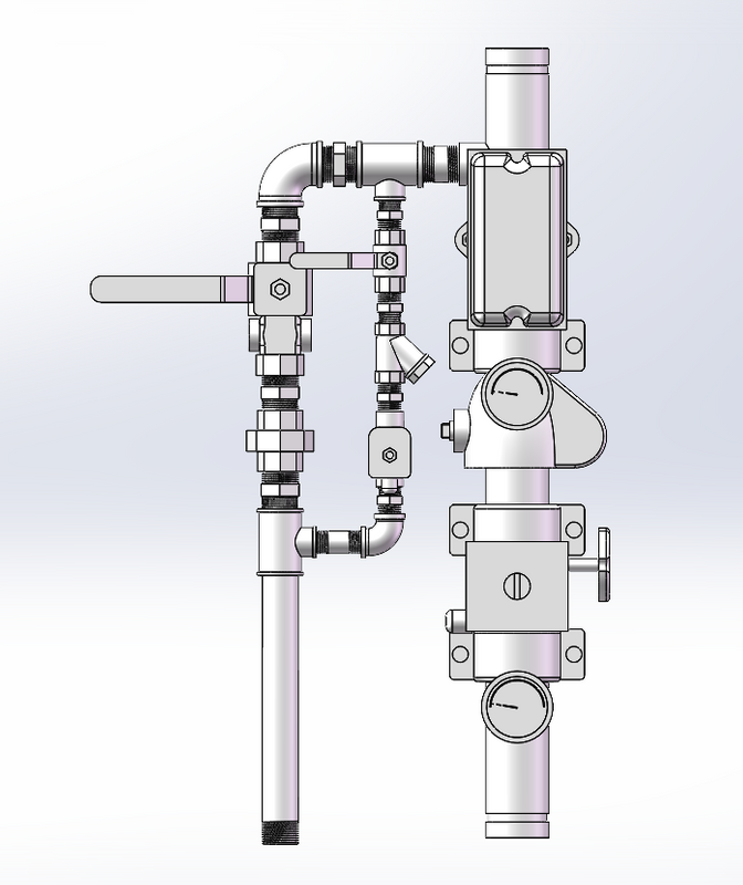 Universal Manifold Check Assembly c/w Cabinet