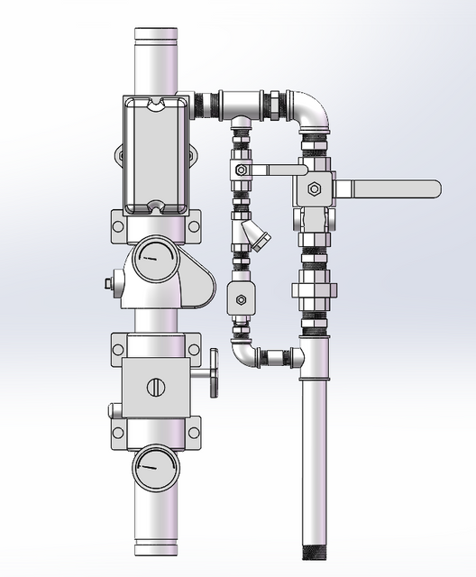 Control Valve Assembly & Cabinet Left Type
