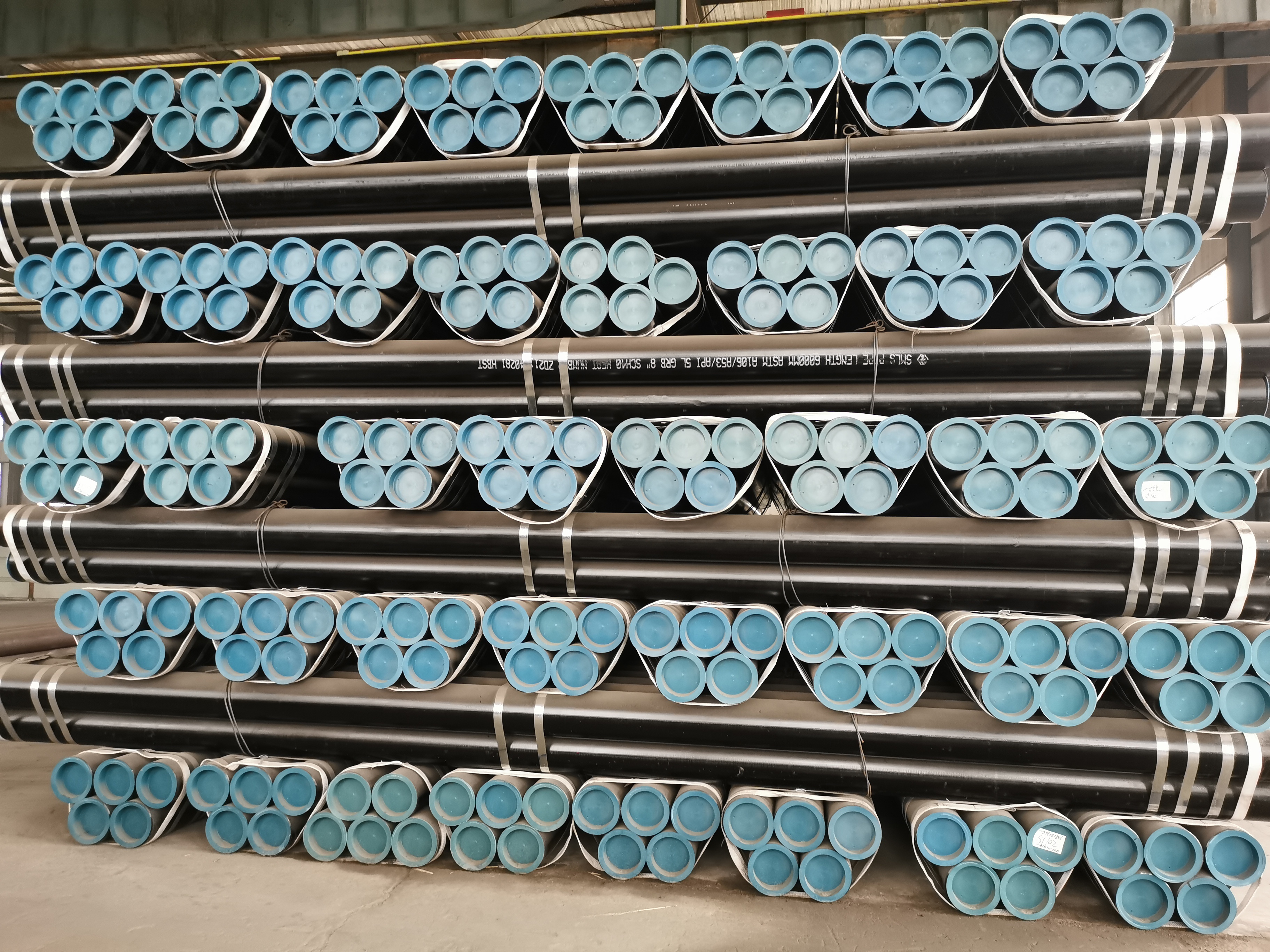 Black Steel Seamless Pipe Painting Process