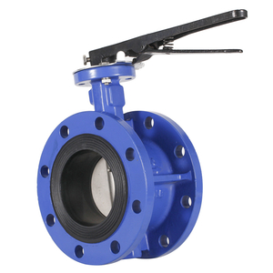 SS316 DISC Double Flanged Butterfly Valve