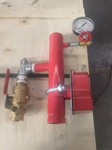 Pre-Assembled Commercial Grooved Riser with Test & Drain Vavle