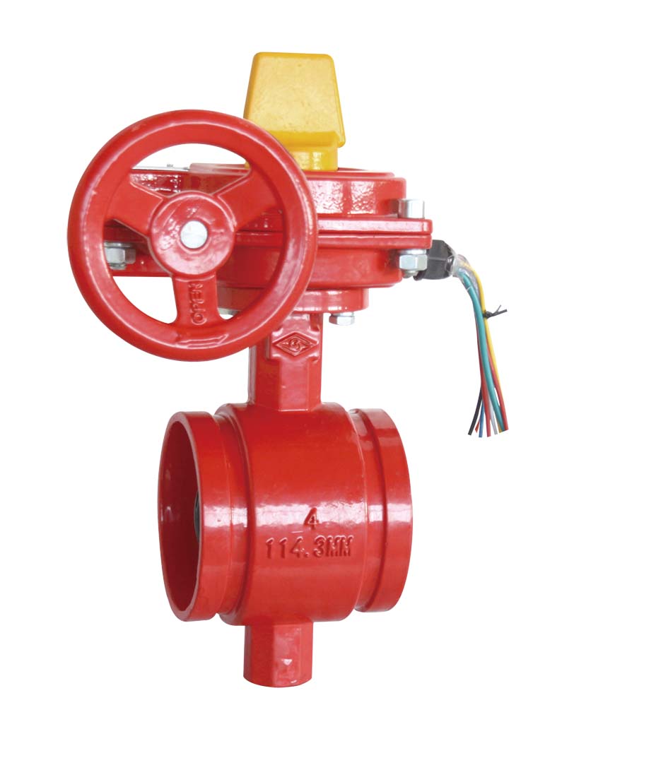 grooved butterfly valve
