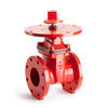 Table D Flangses Resilient Seated NRS Gate Valve with Indicator Post