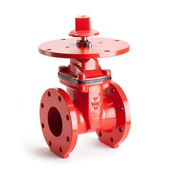 Table D Flangses Resilient Seated NRS Gate Valve with Indicator Post