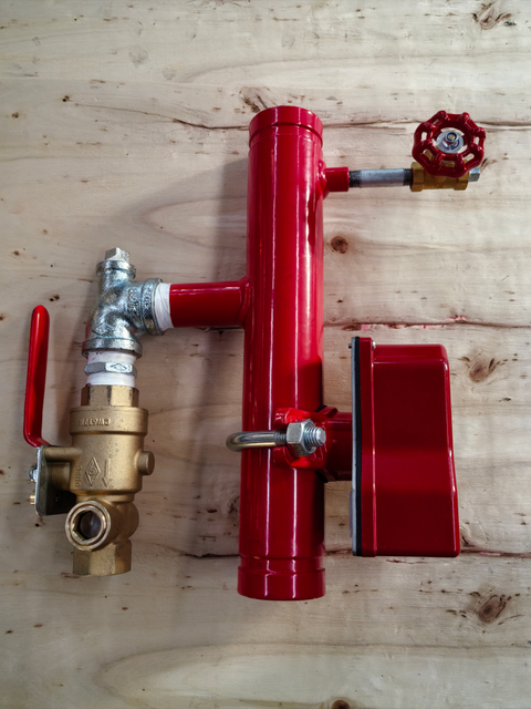 Riser Manifold Assemblies Commercial And Residential With Sensor Flow Switch And Test & Drain 