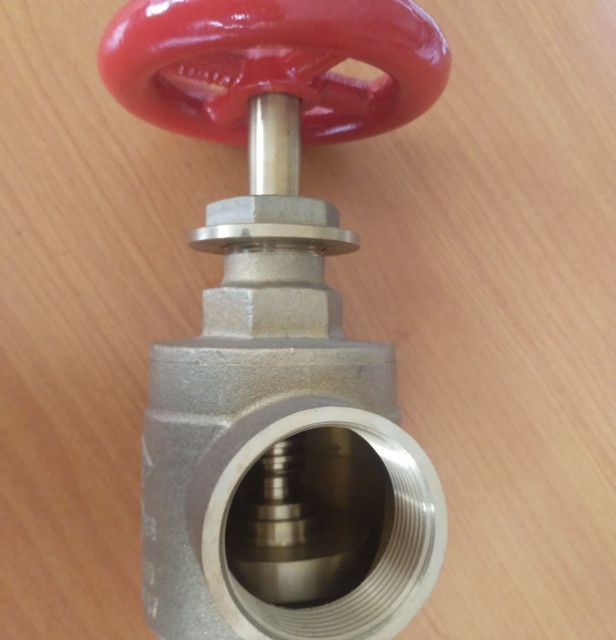 FM UL Listed 2-1/2" Brass Fire Hose Angle Valve | 300PSI (2070KPA) 90° Fire Protection Valve 